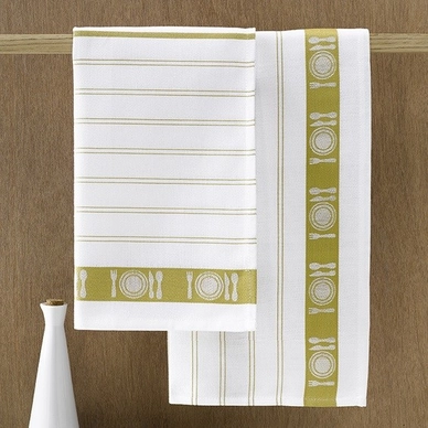 Tea Towel De Witte Lietaer BML Yellowgreen (2 pc)