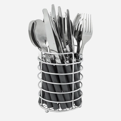 Cutlery Set Bo-Camp 24-Piece with Basket
