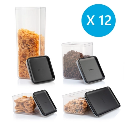Storage Container Bodum Bodum Canteen Black (Set of 12)