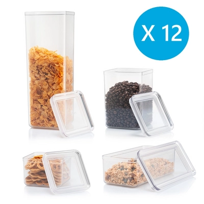 Vorratsdose Bodum Bodum Canteen Transparent (Set von 12)