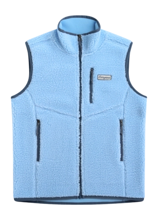 Bodywarmer Bergans Women Lunnan Pile Fleece Cool Blue Regular Fit