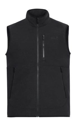 Bodywarmer Jack Wolfskin Men Lake Ridge Vest Black Regular fit