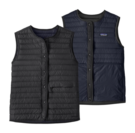 Bodywarmer Patagonia Women LW Reversible Down Sweater Vest Black 150 g