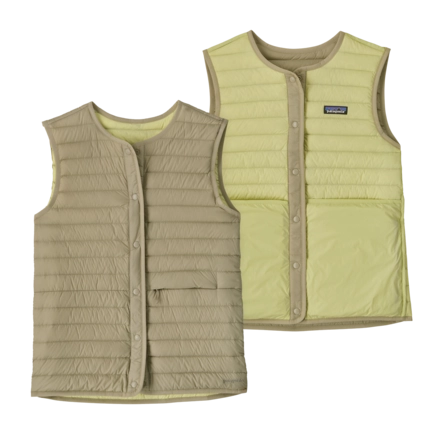 Bodywarmer Patagonia Women LW Reversible Down Sweater Vest Weathered Stone 150 g