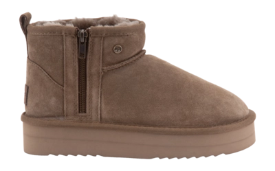 Boots Warmbat Women Durack Suede Plateau Zipper Mud