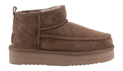 Boots Warmbat Women Durack Suede Stitch Plateau Mud