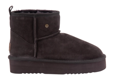 Boots Warmbat Women Wallaby Suede Plateau Choco