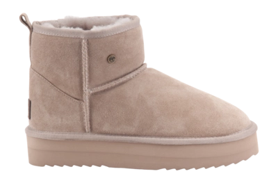 Boots Warmbat Women Wallaby Suede Plateau Taupe
