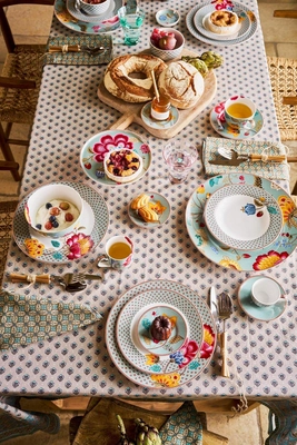Plate Pip Studio Home Plate Blooming Tales Blue 26.5 cm (Set of 6 ...