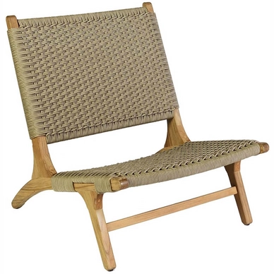 Lage Fauteuil Borek Verdasio Teak Zand