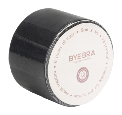 Breast Lift Tape Bye Bra Women Body Tape Black (5 cm)