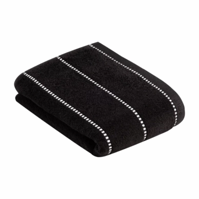 Douchelaken Esprit Box Stripes Black (67 x 140 cm) (Set van 2)
