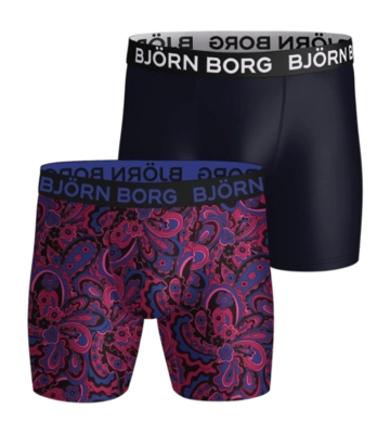 Boxershort Björn Borg Men Organic Cotton Stretch Boxer 4166 5752 Sports Microfiber Boxer Multipack 1 (2-pack) Ondersteunende pasvorm