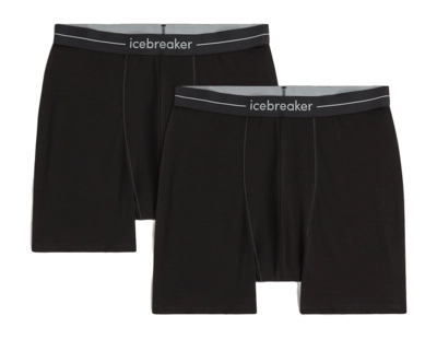 Boxershort Icebreaker Men Merino 150 Anatomica Black 2-Pack Slim Fit