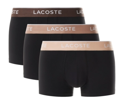 Boxer Shorts Lacoste Men 5H1297 Black Biscuit/Baguette/Gr (Set of 3)