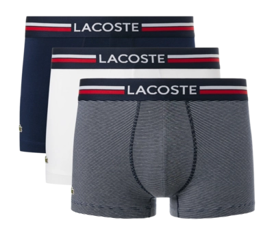 Boxer Shorts Lacoste Men 5H2382 Navy Blue/White (Set of 3)
