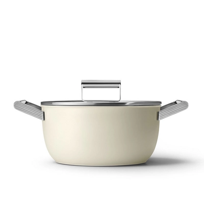 Braadpan Smeg 50's Style Crème 24 cm