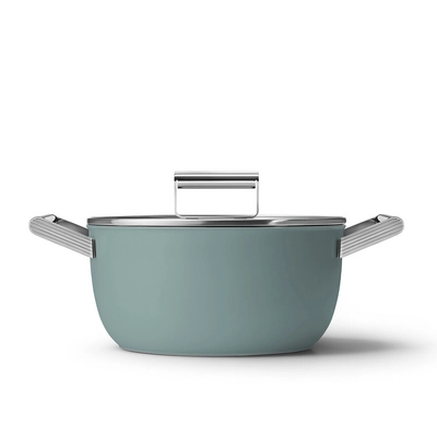 Braadpan Smeg 50's Style Emerald Green 24 cm