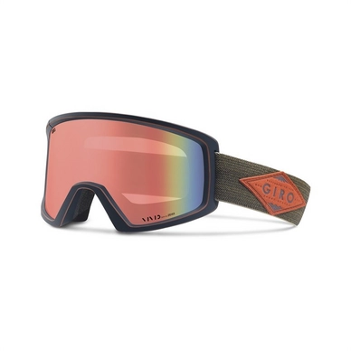 Masque de Ski Giro Blok Turbulence Rust Mountain Division Vivid Infrared