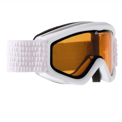 Skibrille Alpina Carat Junior DH White Kinder