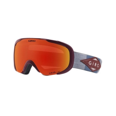 Skibril Giro Axis Maroon Titanium Mountain Division Vivid Ember /Vivid Infrared