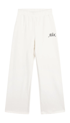 Broek Alix The Label Women Wide Leg Sweat Pants Ecru