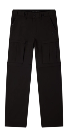 Broek Poederbaas Unisex SOLX Outdoor Baggy Pant Black Relaxed Fit