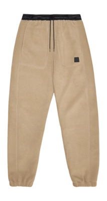 Broek RAINS Unisex Yermo Fleece Pants Regular Beige