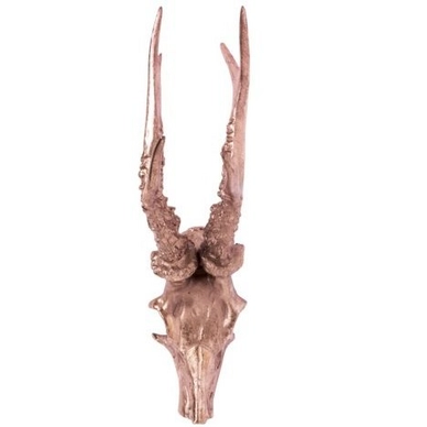 Wanddecoratie Oh My Deer Skull Head Brons Medium