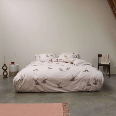 Dekbedovertrek SNURK Bunny Beige Percal