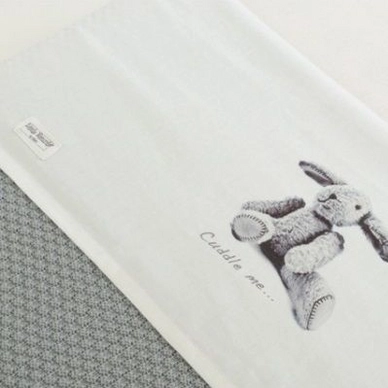 Drap Lit Enfant Little Naturals Bunny Grey (Coton)