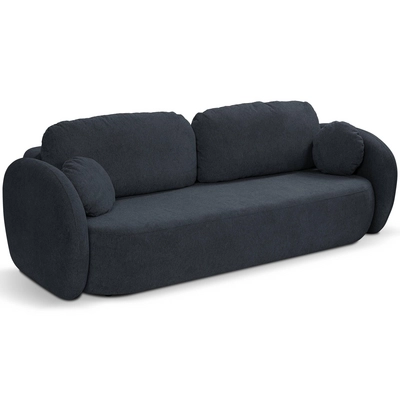 by fonQ Orin 3-zitsbank met Slaapfunctie - Chenille - Blauw | fonQ.nl