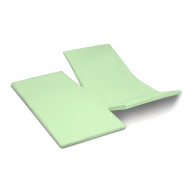 Dubbele Split Topper Hoeslaken Damai Soft Green 12 cm (Katoen)