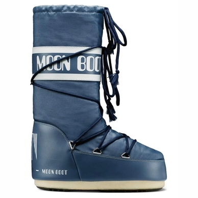 Snow Boot Moon Boot Nylon Denim-Blue