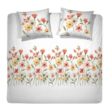 Dekbedovertrek Cinderella Fleurette Orange Flanel