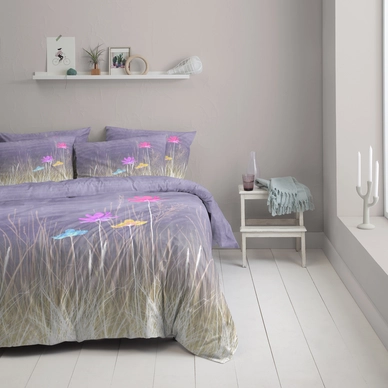 Bettwäsche Damai Cinderella Oda Violett Mako-Satin