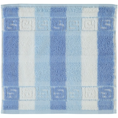 Gezichtsdoekje Cawö Classic Block Stripes Medium Blue (Set van 6)
