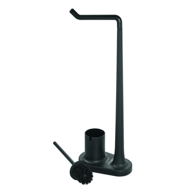 Toiletbutler iDesign Cade Toiletrol En Borstel Houder Zwart