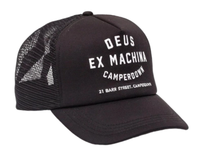 Cap Deus Unisex Camperdown Address Trucker Black