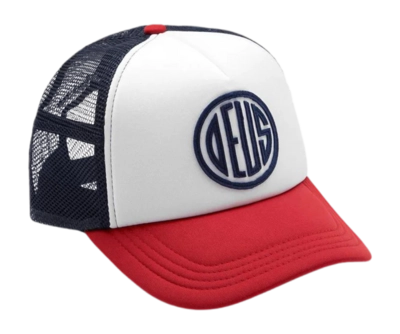 Cap Deus Unisex Pill Trucker Red Navy