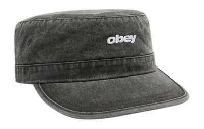 Cap Obey Men Boxcar Pillbox Hat Pigment Black | Causeways