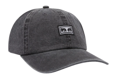 Cap Obey Men Icon Eyes Pigment 6 Panel Velcro Pigment Black