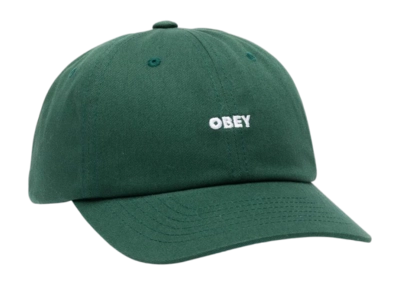 Cap Obey Men Obey Bold Curve 6 Panel Strabk Spruce 26 | Sneaker