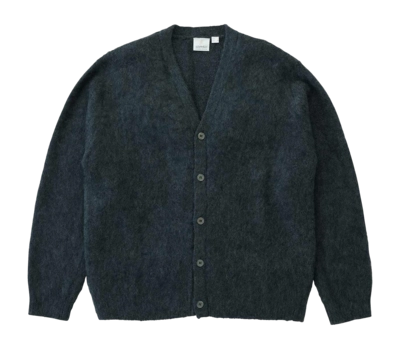 Cardigan Gramicci Unisex Mohair Charcoal