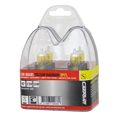Autolampenset Carpoint H7 Yellow Halogeen