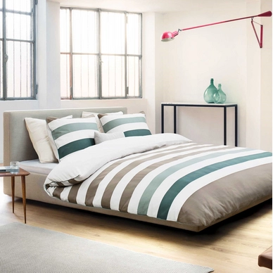 Bettwäsche Marc O'Polo Casandra Grün Baumwoll-Satin
