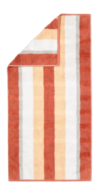 Handtuch Cawö Noblesse Stripes Brick (Set von 3 Stück)