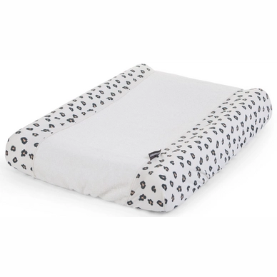 Housse de Matelas Childhome Léopard Blanc
