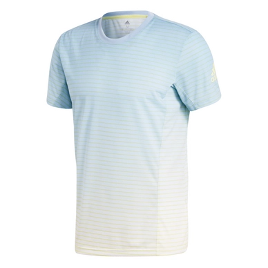 Tennisshirt Adidas Melbourne Printed Tee Men Ash Blue/White