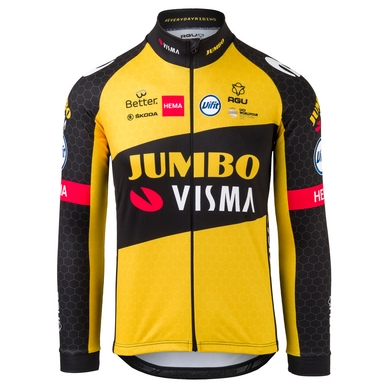Maillot de Cyclisme AGU Team Jumbo Visma 21 Men LS Yellow